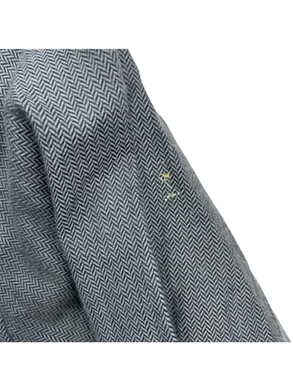 Ted Baker Men's 100% Cotton Flip Cuff Button Shirt Gray Herringbone • XL_9